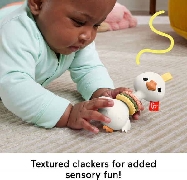 Погремушка Fisher-Price Themed Baby Toy Collection Крякающий гусь HRB22