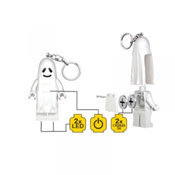 Брелок-фонарик Lego Привидение LGL-KE48H