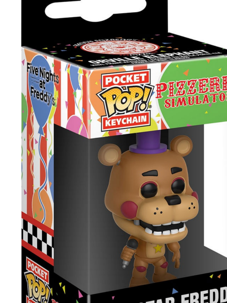Брелок для ключей Funko Pocket POP! Keychain FNAF Pizza Sim Rockstar Freddy