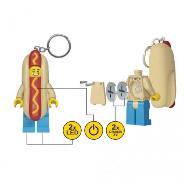 Брелок-фонарик LEGO LGL-KE119 Hot Dog Man