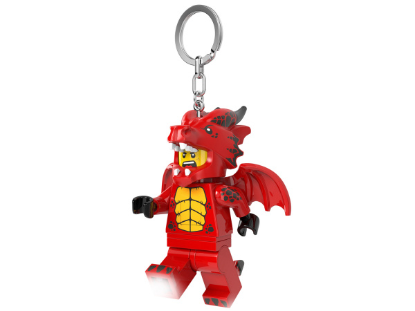 Брелок-фонарик LEGO Мальчик в костюме красного дракона LGL-KE196H
