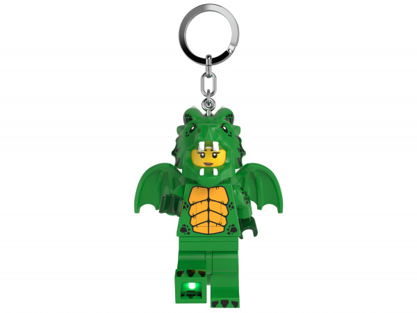 Брелок-фонарик LEGO Девочка в костюме зеленого дракона LGL-KE224H