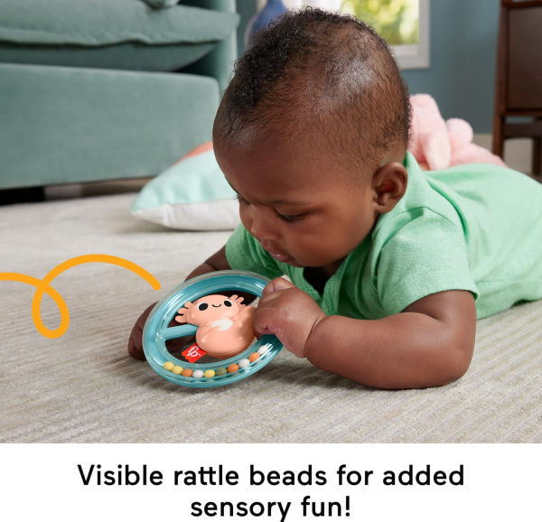 Погремушка Fisher-Price Themed Baby Toy Collection Аксолотль HRB19