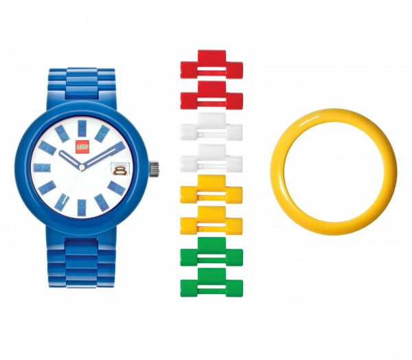 Часы наручные аналоговые LEGO BRICK BLUE ADULT WATCH с календарем (дата) 9007453